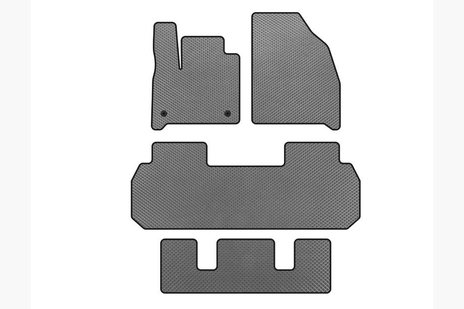 Chevrolet Traverse 2017- EVA Floor Mats (3 Rows, Gray) Image