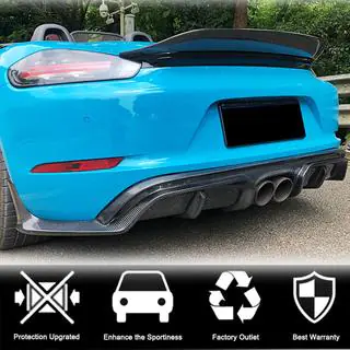 Spoiler V1 (for Boxster, Carbon) Porsche Boxster/Cayman 982 (718) 2016- photo 2