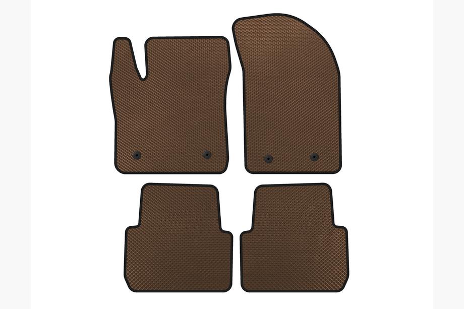 Chrysler 200 I 2010-2014 EVA Floor Mats (SD, Brown) Image