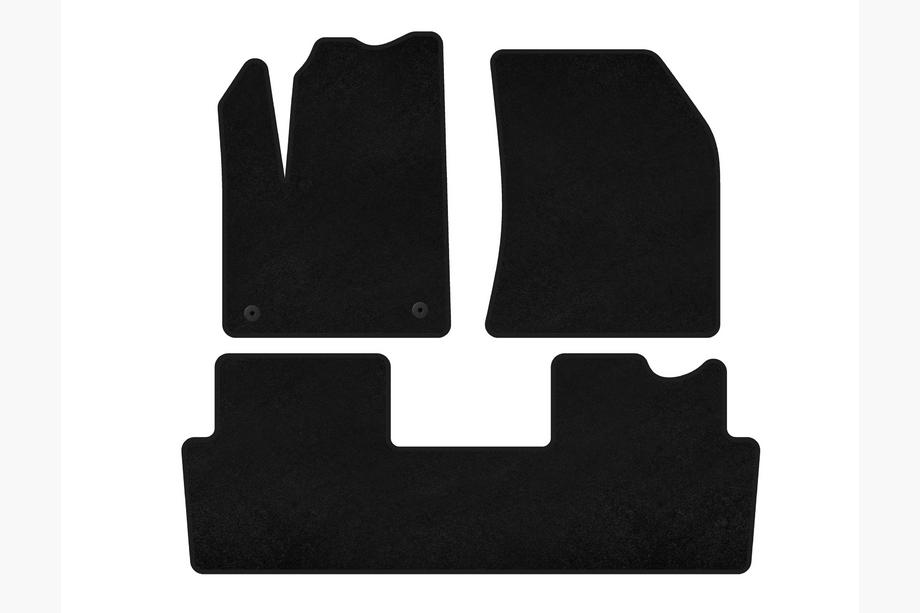 Citroen DS-7 2017- Textile Floor Mats Premium (2018+, Black) Image