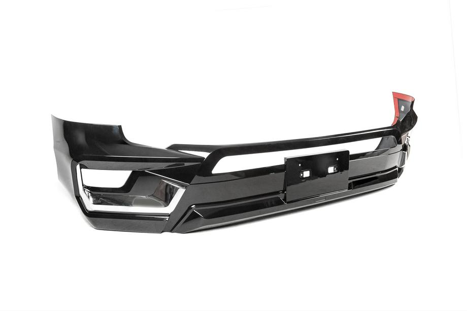 Toyota Land Cruiser 300 2021- Front bumper lip VXR Black Photo 6