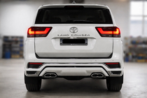Toyota Land Cruiser 300 2021- Rear Bumper Cover VXR White photo 1