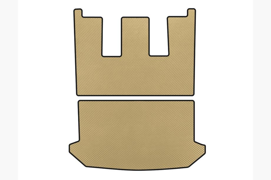 Citroen C-8 2002-2014 EVA Trunk Mat v1 (Beige) Image