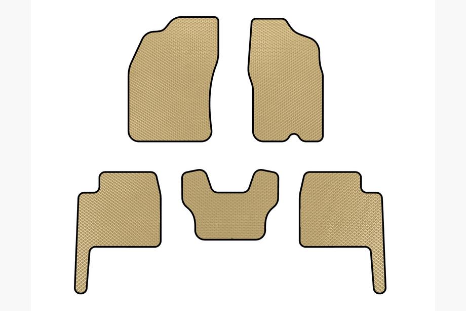 Dodge Durango 2004-2009 EVA Floor Mats (Beige) Image
