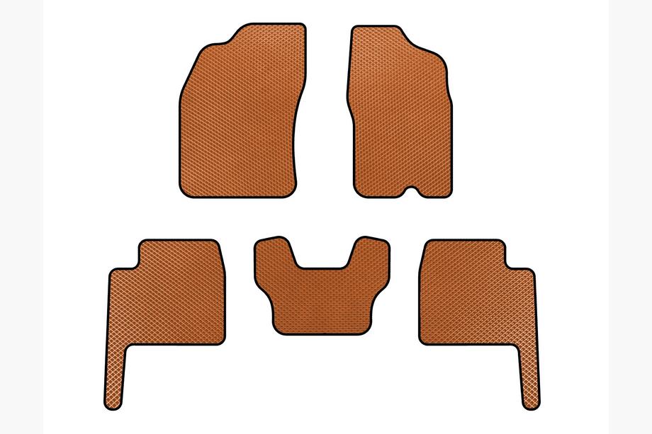 Dodge Durango 2004-2009 EVA Floor Mats (Orange) Image