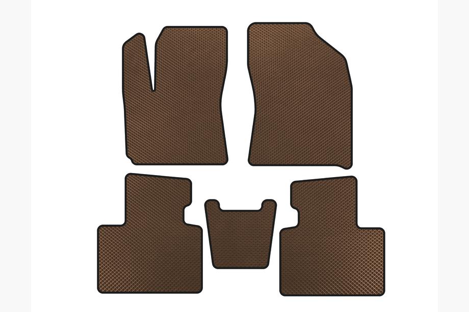 FAW X40 2016-2021 EVA Floor Mats (Brown) Image
