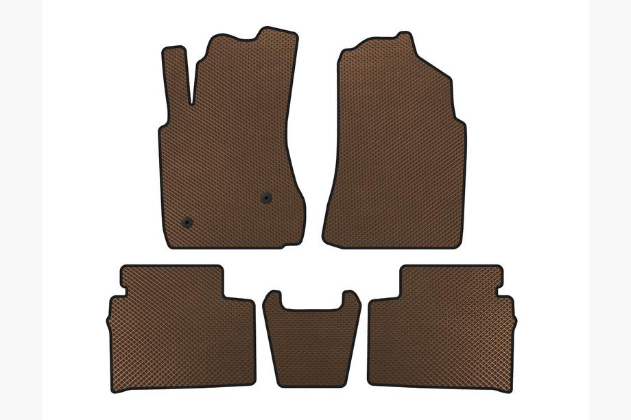 FAW Besturn X80 2013-2020 EVA Floor Mats (Brown) Image