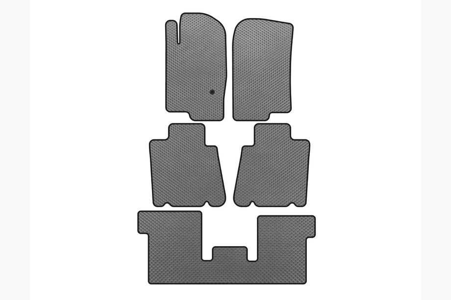 Ford Explorer 2001-2005 EVA Floor Mats (3 Rows, Gray) Image