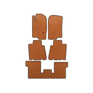 EVA Floor Mats (3 Rows, Orange)