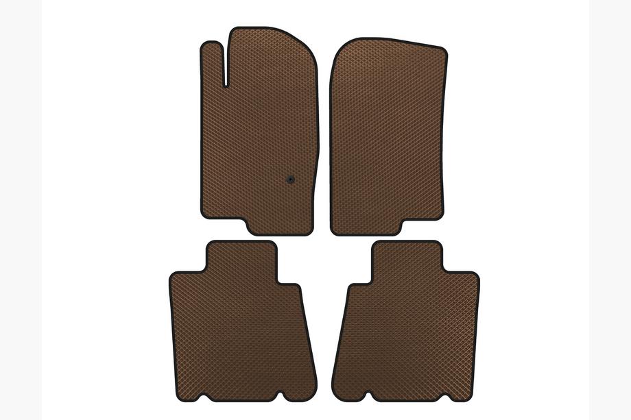 Ford Explorer 2001-2005 EVA Floor Mats (2 Rows, Brown) Image