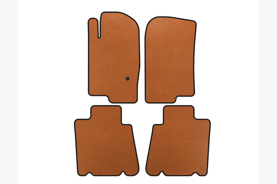 Ford Explorer 2001-2005 EVA Floor Mats (2 Rows, Orange) Image