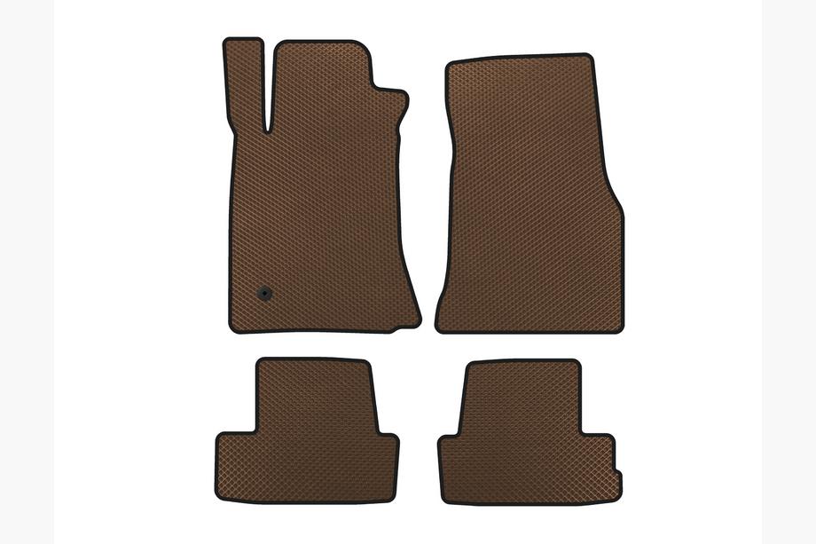 Ford Mustang 2005-2014 EVA Floor Mats (2005-2009, GT, Coupe, Brown) Image