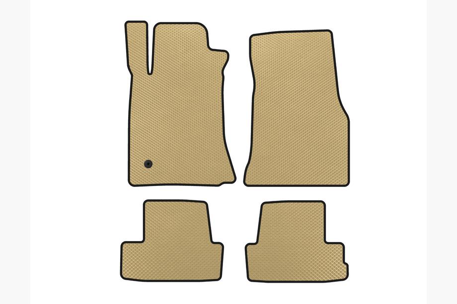 Ford Mustang 2005-2014 EVA Floor Mats (2005-2009, GT, Coupe, Beige) Image