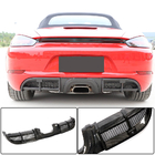 Porsche Boxster/Cayman 982 (718) 2016- Rear Bumper Diffuser V1 (2016-2019, Carbon) photo 1