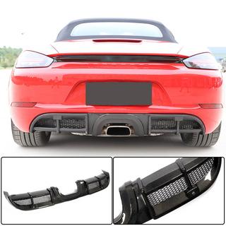 Rear Bumper Diffuser V1 (2016-2019, Carbon) Porsche Boxster/Cayman 982 (718) 2016- photo 1