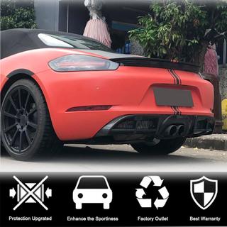 Rear Bumper Diffuser V1 (2016-2019, Carbon) Porsche Boxster/Cayman 982 (718) 2016- photo 3