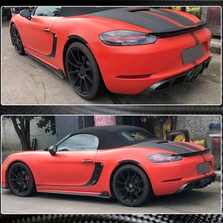 Rear Bumper Diffuser V1 (2016-2019, Carbon) Porsche Boxster/Cayman 982 (718) 2016- photo 4