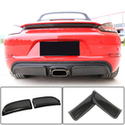 Porsche Boxster/Cayman 982 (718) 2016- Rear Bumper Diffuser V2 (2016-2019, Carbon) photo 1