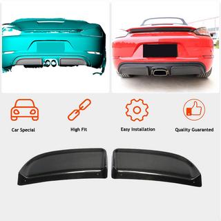 Rear Bumper Diffuser V2 (2016-2019, Carbon) Porsche Boxster/Cayman 982 (718) 2016- photo 2