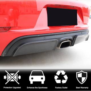 Rear Bumper Diffuser V2 (2016-2019, Carbon) Porsche Boxster/Cayman 982 (718) 2016- photo 3