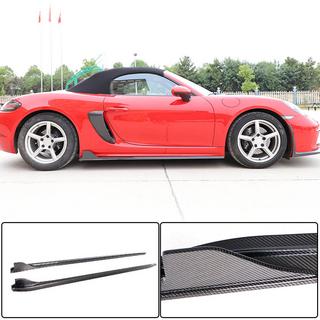 Side Skirts V1 (2016-2019, Carbon) Porsche Boxster/Cayman 982 (718) 2016- photo 1