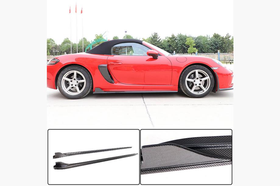 Porsche Boxster/Cayman 982 (718) 2016- Side Skirts V1 (2016-2019, Carbon) Photo 1
