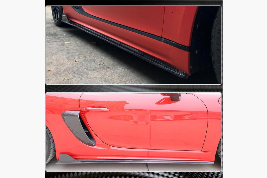 Porsche Boxster/Cayman 982 (718) 2016- Side Skirts V1 (2016-2019, Carbon) Photo 5