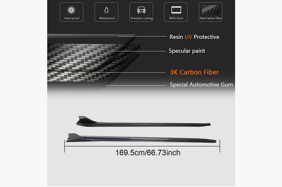 Porsche Boxster/Cayman 982 (718) 2016- Side Skirts V1 (2016-2019, Carbon) Photo 6
