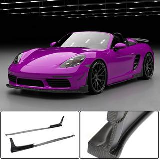 Side Skirts V2 (2016-2019, Carbon) Porsche Boxster/Cayman 982 (718) 2016- photo 1
