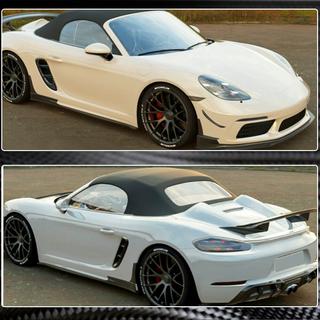 Side Skirts V2 (2016-2019, Carbon) Porsche Boxster/Cayman 982 (718) 2016- photo 3