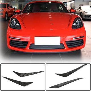 Front bumper lip (Carbon) Porsche Boxster/Cayman 982 (718) 2016- photo 1