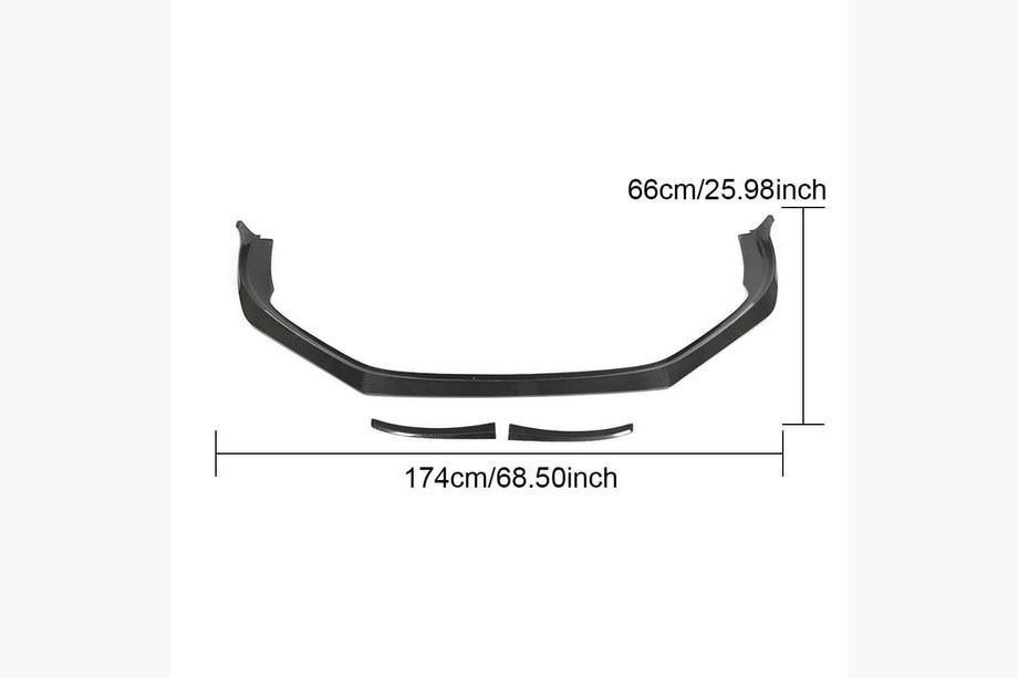 Porsche Boxster/Cayman 982 (718) 2016- Front Bumper Lip V2 Overlay (2016-2019, Carbon) Photo 6