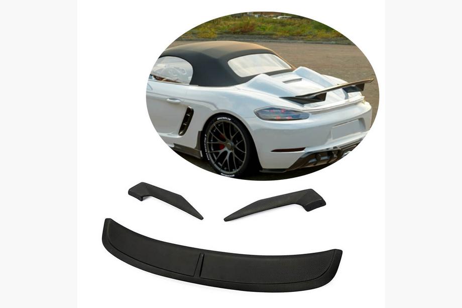Porsche Boxster/Cayman 982 (718) 2016- Spoiler V3 (for Boxster, Carbon) Image
