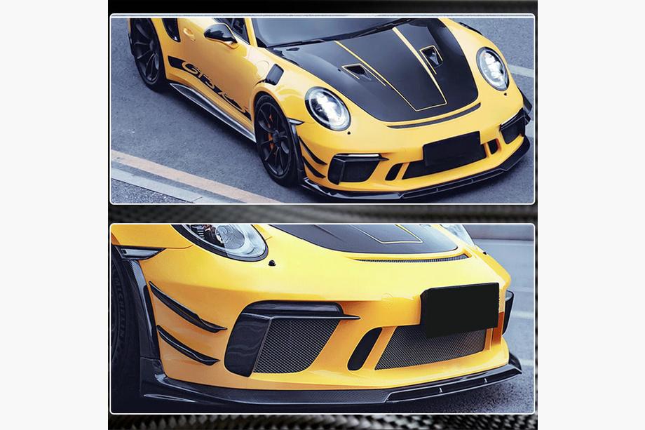 Porsche 911 (991) 2011–2019 Front Bumper Extensions V2 (for GT3 (RS) 2017-2019, Carbon) Photo 5