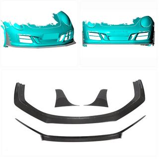 Front Bumper Lip Spoiler (for Carrera 4 GTS 2017-2018, Carbon) Porsche 911 (991) 2011–2019 photo 2