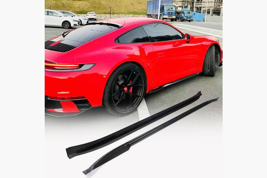 Porsche 911 (992) 2018– Side Skirts V2 (Carbon) Image