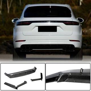 Rear Bumper Diffuser (2018-2023, Carbon) Porsche Cayenne 2018- photo 1