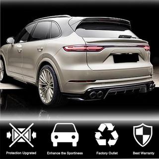 Rear Bumper Diffuser (2018-2023, Carbon) Porsche Cayenne 2018- photo 3