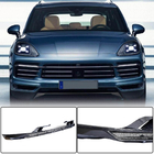 Porsche Cayenne 2018- Front Lip Overlay (for Base 2018-2023, Carbon) photo 1