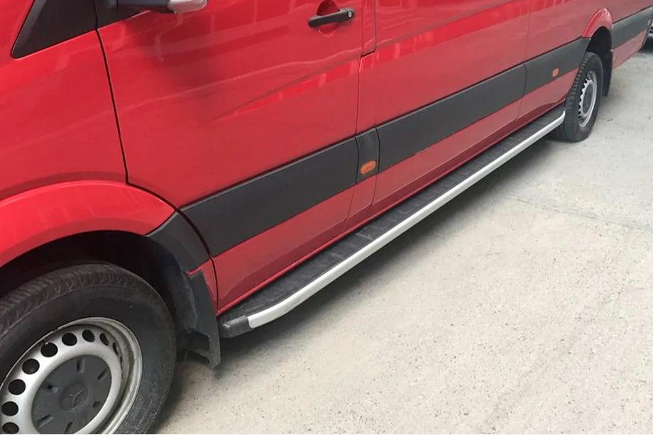 Volkswagen Crafter 2006-2016 Side Steps Fullmond (2 pcs, aluminum) Image