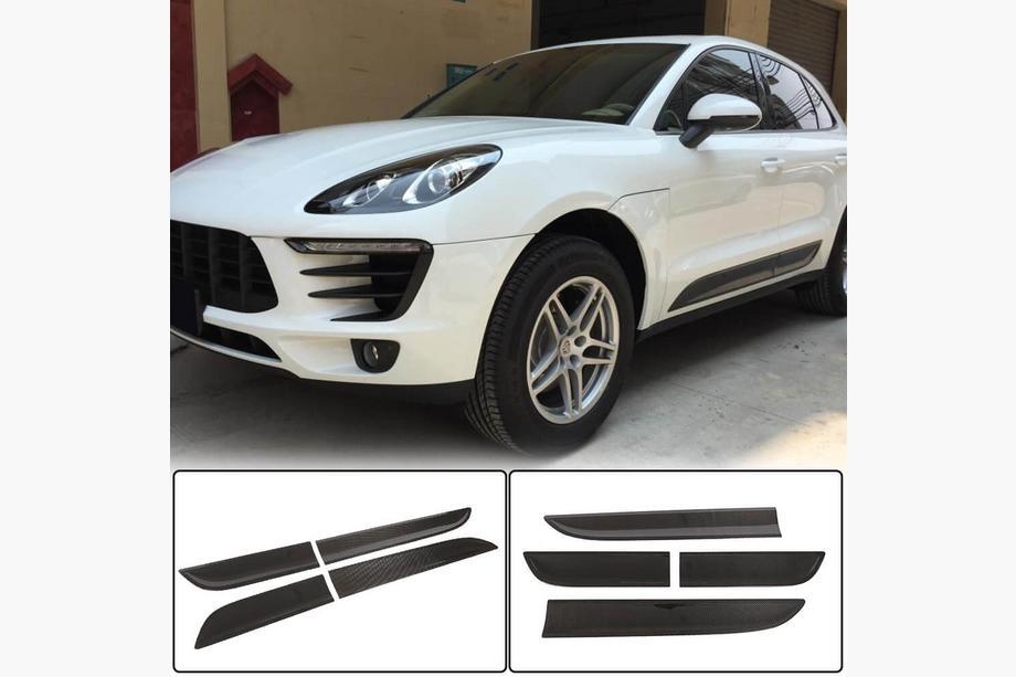 Porsche Macan 2014-2024 Door Moldings (2014-2021, Carbon) Image