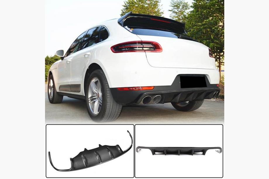 Porsche Macan 2014-2024 Rear Bumper Diffuser V1 (2014-2021, Carbon) Image