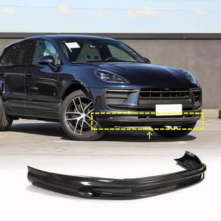 Front Bumper Lip Spoiler (2022+, Carbon) Porsche Macan 2014-2024 photo 1