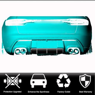 Rear Bumper Diffuser V1 (2021+, Carbon) Porsche Macan 2014-2024 photo 2