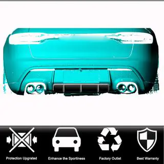 Rear Bumper Diffuser V1 (2021+, Carbon) Porsche Macan 2014-2024 photo 2