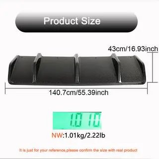Rear Bumper Diffuser V1 (2021+, Carbon) Porsche Macan 2014-2024 photo 4