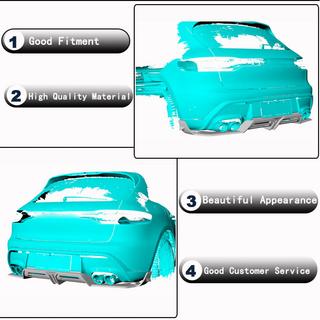 Rear Bumper Diffuser V2 (2021+, Carbon) Porsche Macan 2014-2024 photo 3