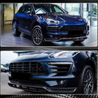 Porsche Macan 2014-2024 Front Bumper Lip V2 (2014-2018, Carbon) photo 4