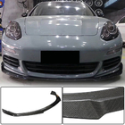 Porsche Panamera 2009-2016 Front Bumper Lip Spoiler (for Base 2013-2016, Carbon) photo 1