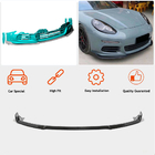 Porsche Panamera 2009-2016 Front Bumper Lip Spoiler (for Base 2013-2016, Carbon) photo 2